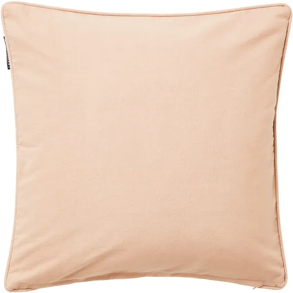 Logo Organic Cotton Canvas Pudebetræk 50x50 cm Hvidt/Beige