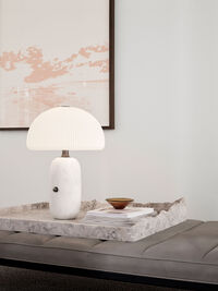 592 Sculpture Table Lamp Ø36 cm White