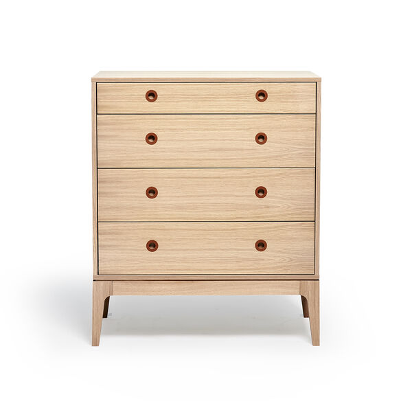 Höllviken Chest Of Drawers 4 Drawers White Pigmented Oak