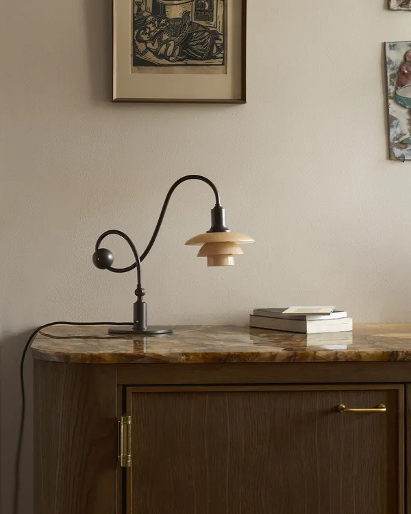 PH 1/1 Piano Bordlampe Dusty Terracotta
