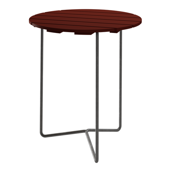 6B Bord Ø60 cm Mørkerød / Sort