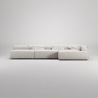Grand 5-Sitssoffa schäslong Höger Minetyg Moon White