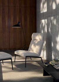 Muno LN16 Loungefåtölj Hög Rygg Dark Chrome / Cifrado 0221
