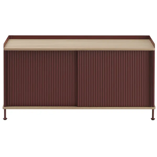 Enfold Skænk 45x124 cm Olieret Egetræ / Deep Red