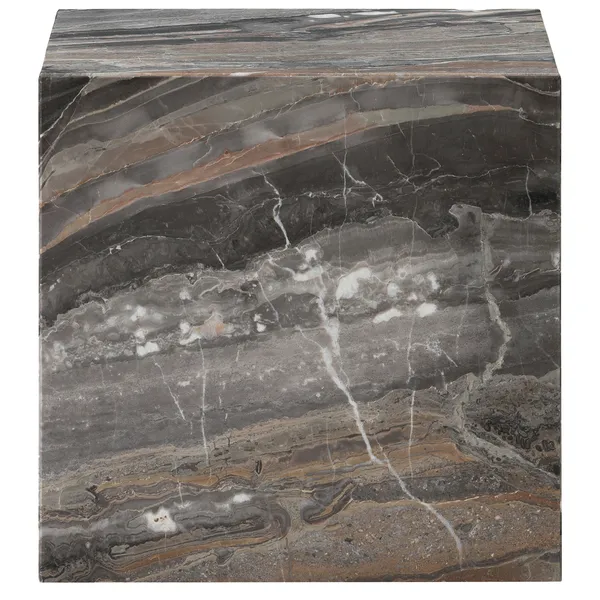 Plinth Sivupöytä 40x40 cm Grey Galaxy