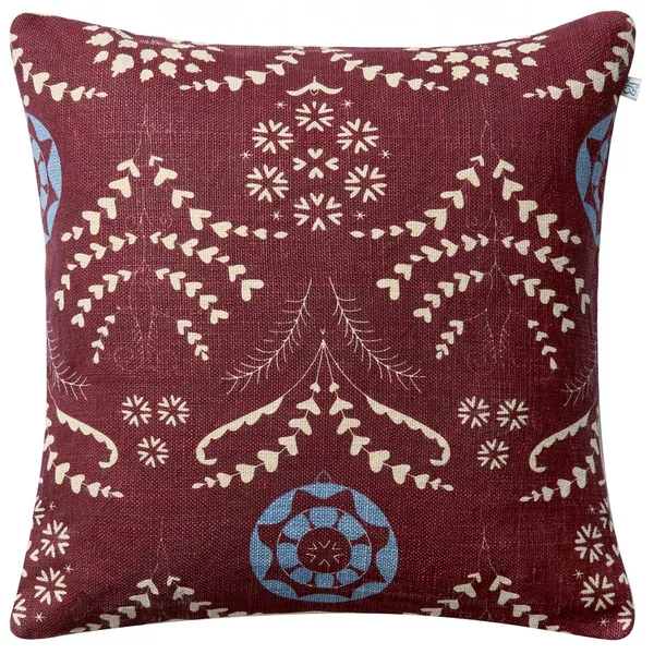 Rani Kuddfodral 50x50 cm Ruby / Dusty Blue