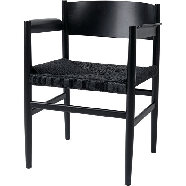 Nestor Armstol Sortbejdset Birk / Papirsnor