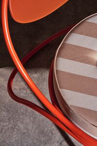 Copacabana Loungestol Oransje / Leslie Stripe 040