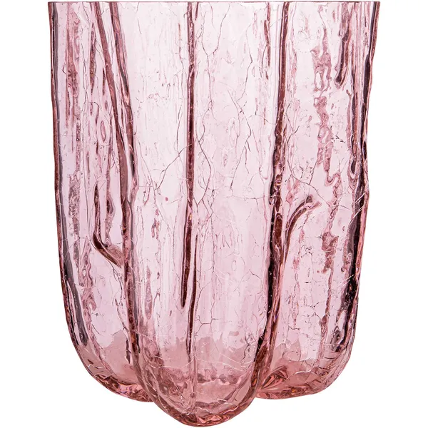 Crackle Vase 21x27 cm Rosa