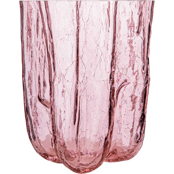 Crackle Vase 21x27 cm Pink
