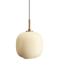 VL45 Radiohus Pendel 175 mm Messing / Glossy Pale Yellow