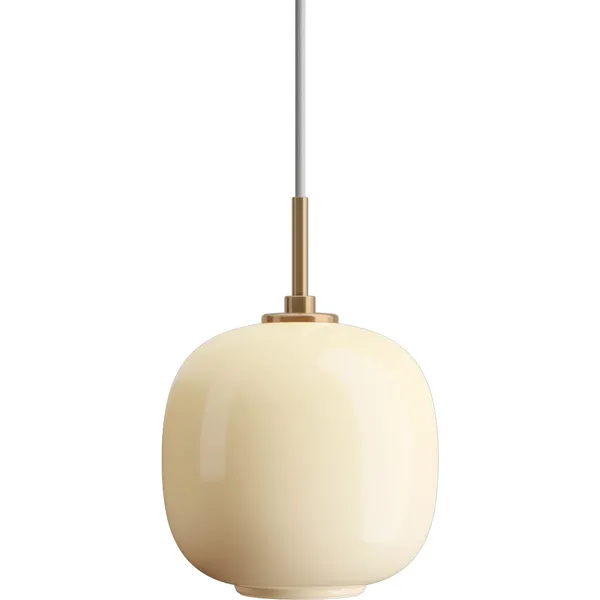 VL45 Radiohus Pendel 175 mm Messing / Glossy Pale Yellow