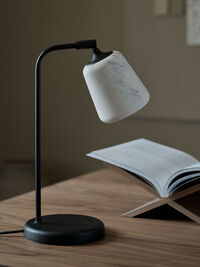 Material Table Lamp Black Marble