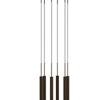 Tubulaire Kattokruunu Bronzed 6 Riippuvalaisinta