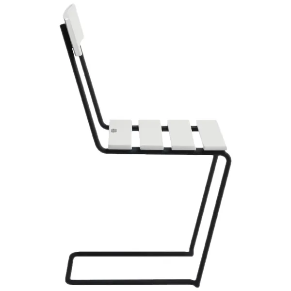 Stol 1 Vitlackerad Ek / Svart