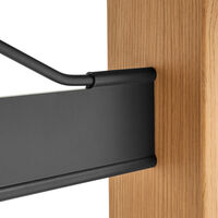 Passerelle Bord 95x300 cm Lackad Ek / Svart