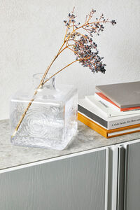 Cube Vase 13 cm Clear