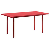 Two-Colour Bord 160x82 cm Vinrød / Rød
