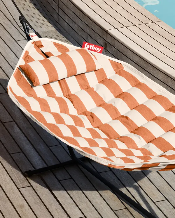 Headdemock Superb Hammock Stripe Orange Creme / Black