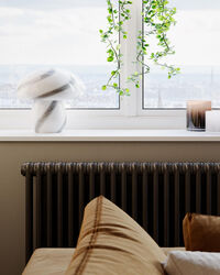 Mira Mushroom Bordslampa 30 cm Svart / Vit