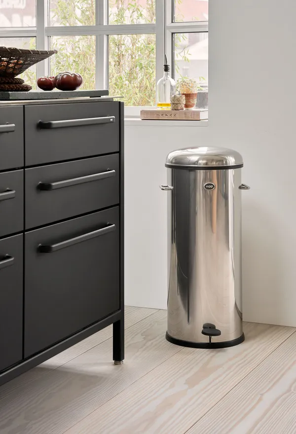 17 Pedalspand Rustfrit Stål 30 L