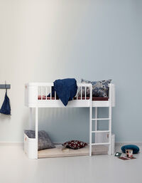 Wood Mini+ Låg Loft Säng Vit