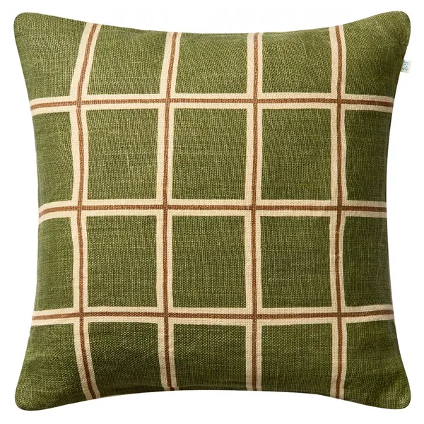 Raha Kuddfodral 50x50 cm Cactus Green / Taupe