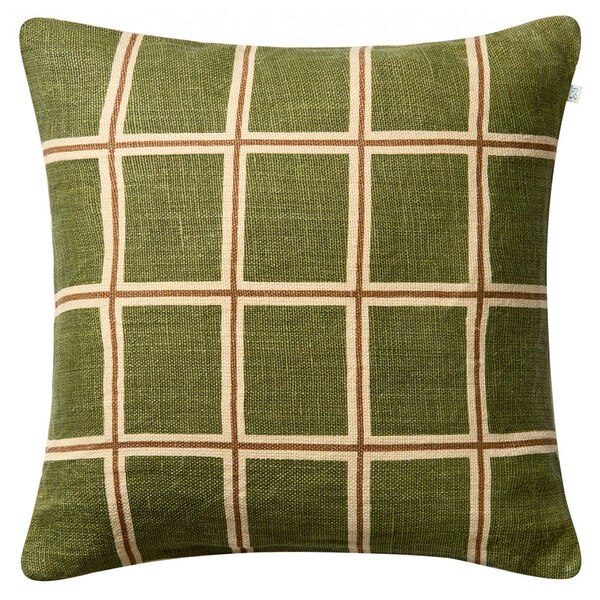 Raha Tyynynpäällinen 50x50 cm Cactus Green / Ruskeanharmaa