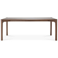 PI Matbord Mörkbetsad Teak 95x200 cm