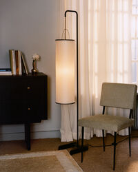 Silk Lantern Lattiavalaisin Natural White Silk / Musta