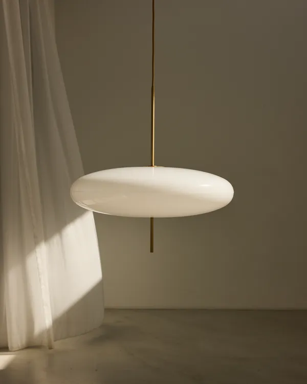Model 2065 Pendel Champagne / Vit