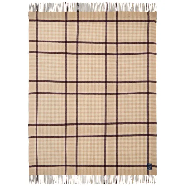 Checked Huopa 130x170 cm Beige / Viikuna