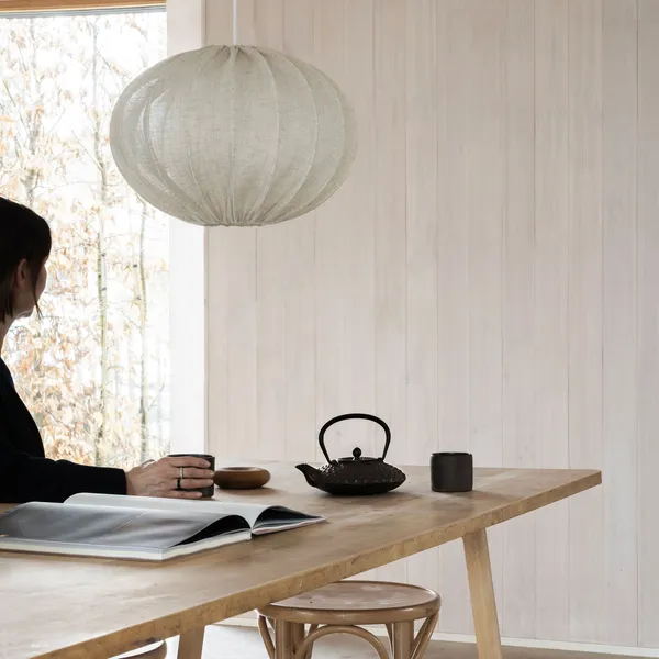 Boll Lampeskærm Naturlig 40 cm
