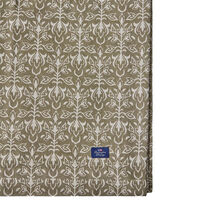 Ornament Jacquard Duk 150x350 cm Beige / Mørk olivengrønn