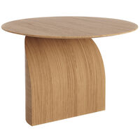 Savoa Sidobord Ø54 cm Naturlig Ek