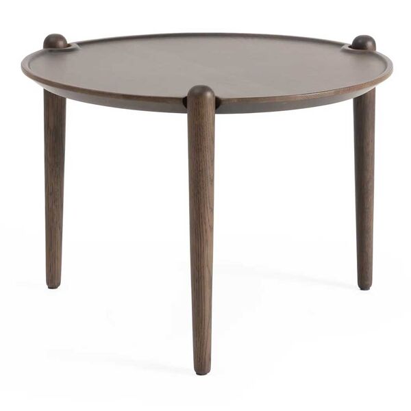 Aria Soffbord Ø50 Låg Mörk Ek