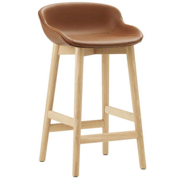 Hyg Barstol 65 cm Brandy Läder / Ek