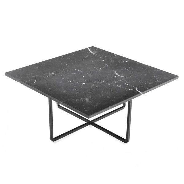 Ninety Soffbord 80 cm Svart Underrede Svart Marmor