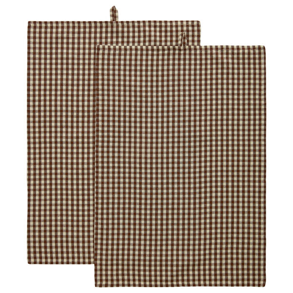 Oliva Kjøkkenhåndkle 50x70 cm 2-pk Brun
