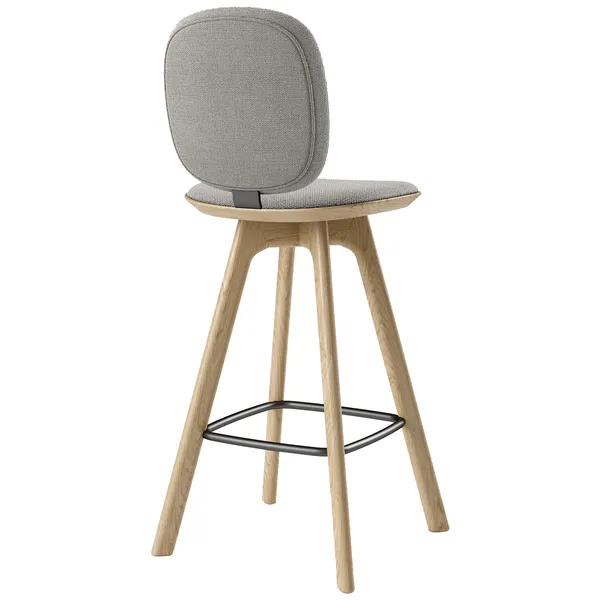 Pauline Comfort Barstol 75 cm Oljet Eik / Hallingdal Grå