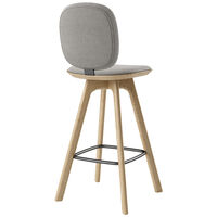 Pauline Comfort Barstol 75 cm Oljet Eik / Hallingdal Grå