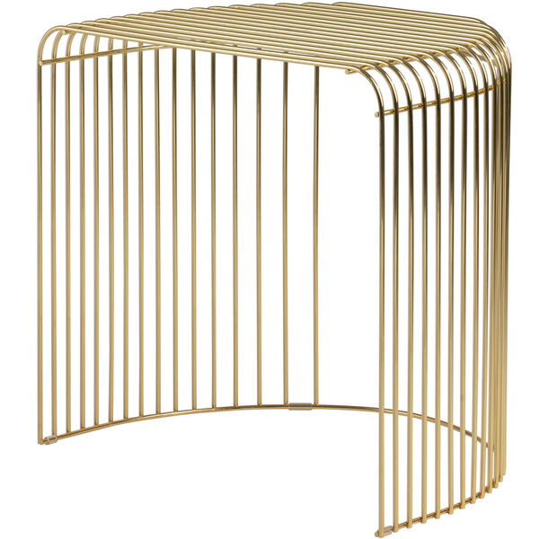 Curva Sidebord Messingbelagt Stål Guld