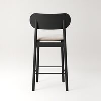 Elephant Barstol Sort / Beige breeze