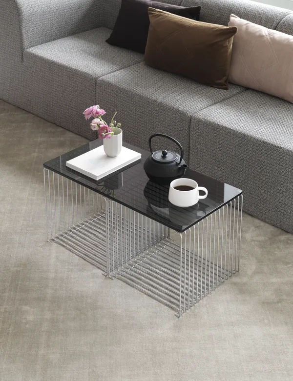 Panton Wire Toppanel 257x702 cm Sort Marmor