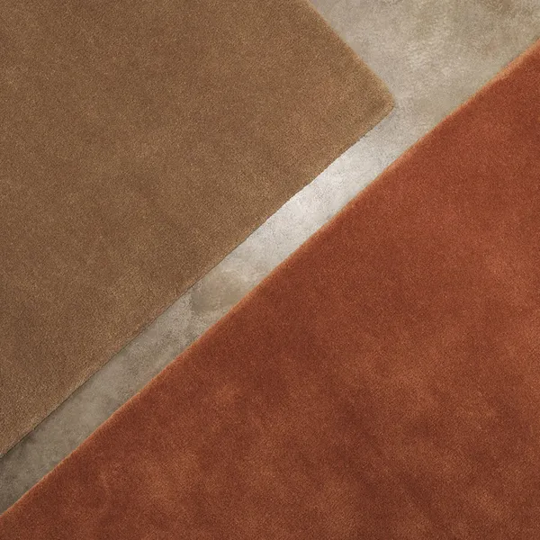 Stille Tufted Tæppe 160x250 cm Rødbrunt