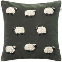 Sheep Pudebetræk Forest Green 50x50 cm