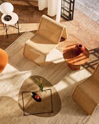 Pedrera Soffbord Texturerat Glas Brons / Svart