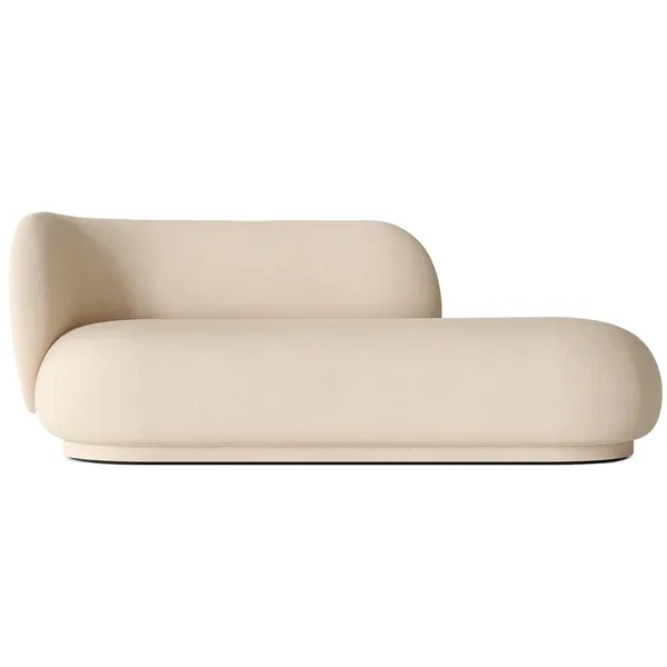 Rico Brushed Divaani Vasen Luonnonvalkoinen