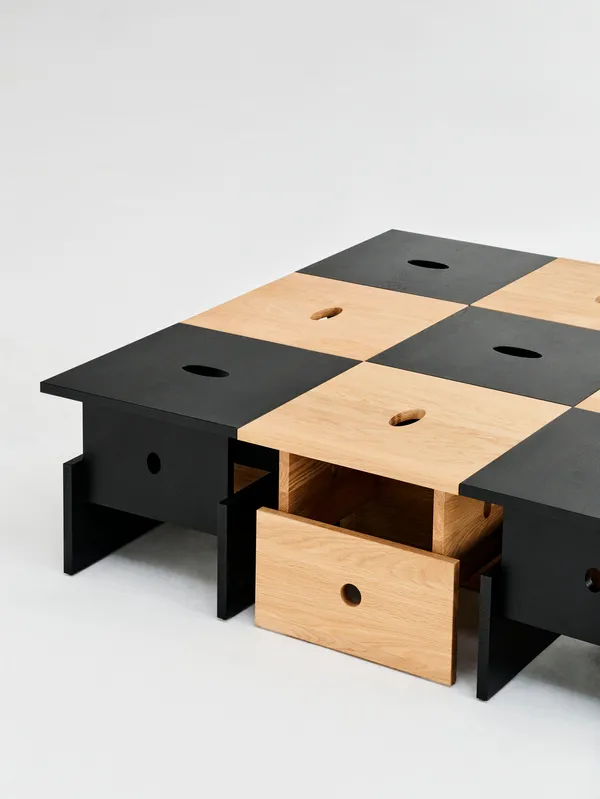 Wood Box Sofabord Sort Eg