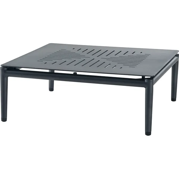 Conic Coffee Table 75x75 cm Taupe Aluminum